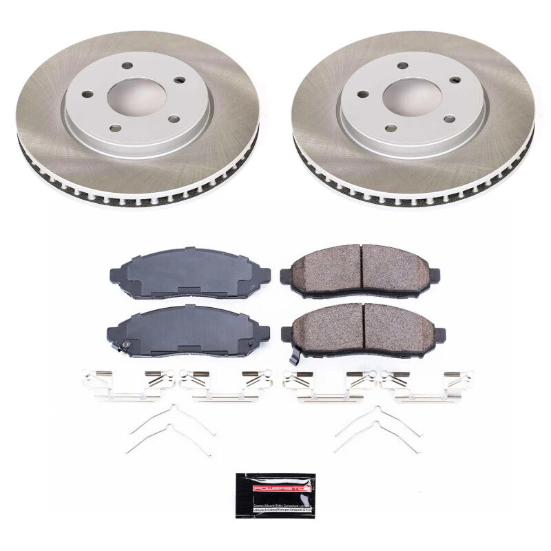 Power Stop 13-21 Nissan NV200 Front Semi-Coated Rotor Kit PowerStop