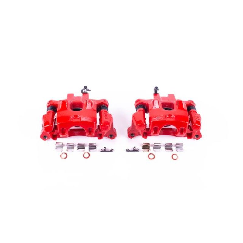 Power Stop 2000 Toyota Camry Rear Red Calipers w/Brackets - Pair PowerStop