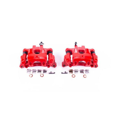 Power Stop 2000 Toyota Camry Rear Red Calipers w/Brackets - Pair PowerStop