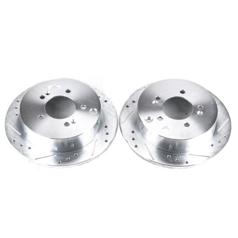 Power Stop 01-06 Hyundai Santa Fe Rear Evolution Drilled & Slotted Rotors - Pair PowerStop