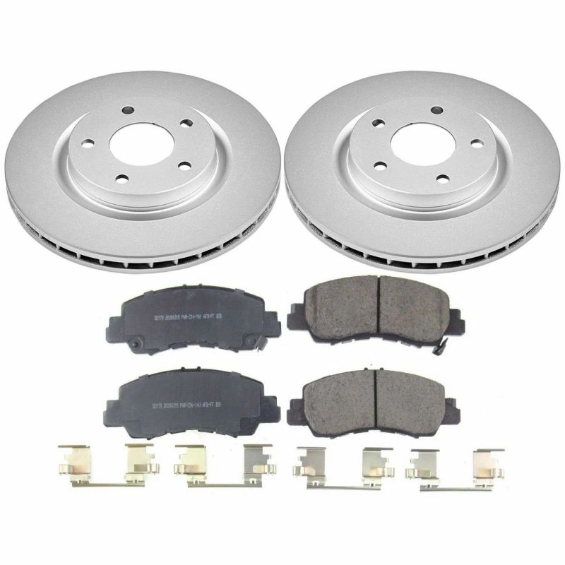Power Stop 2018 Mitsubishi Eclipse Cross Front Z17 Evolution Geomet Coated Brake Kit PowerStop