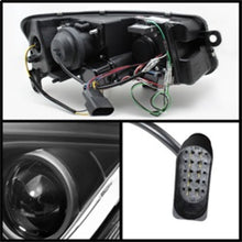 Load image into Gallery viewer, Spyder Audi A6 05-07 Projector Headlights Halogen Light Tube DRL Blk PRO-YD-ADA605-LTDRL-BK