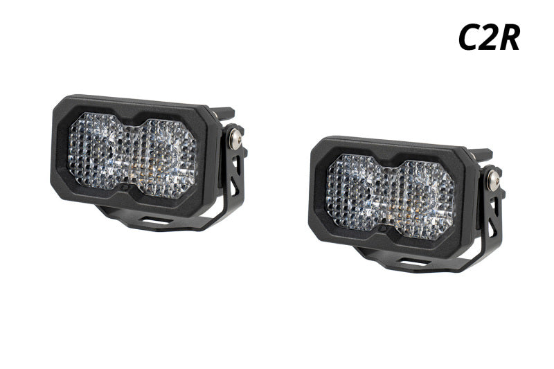 Diode Dynamics C2R White Flood Standard LED Pod (Pair)