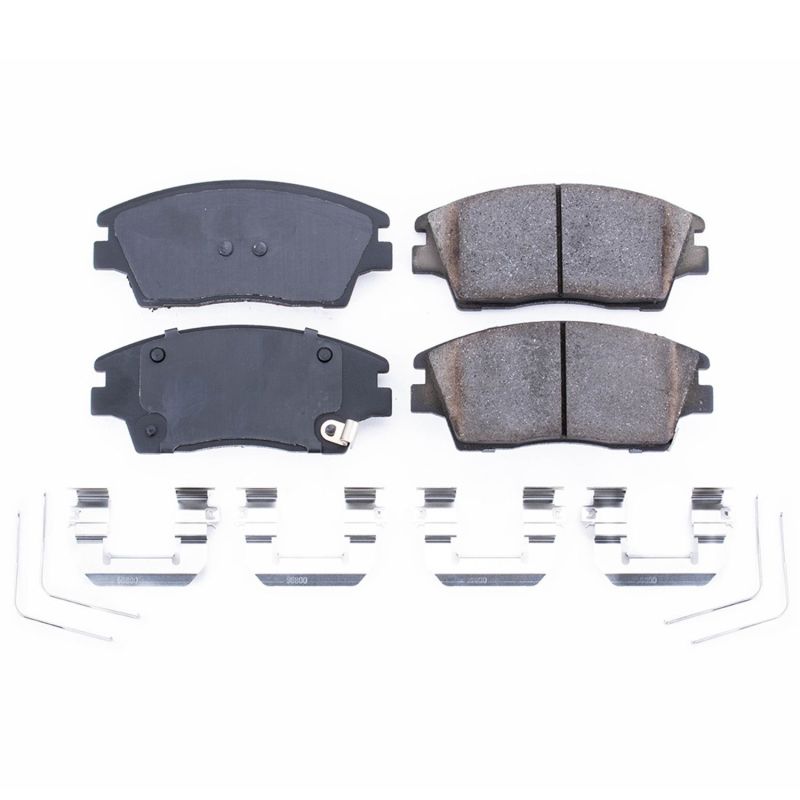 Power Stop 17-19 Hyundai Elantra Front Z17 Evolution Ceramic Brake Pads w/Hardware PowerStop