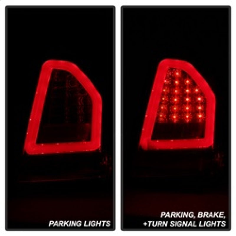 Spyder Chrysler 300 05-07 V2 Light Bar LED Tail Lights - Red Clear ALT-YD-CHR305V2-LED-RC SPYDER