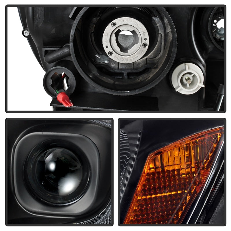 Spyder 11-13 Jeep Grand Cherokee - Light Bar Proj Headlights - Halo Model - Blk - PRO-YD-JGC11-LB-BK SPYDER