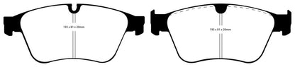 EBC YellowStuff Front Brake Pads - DP41937R EBC