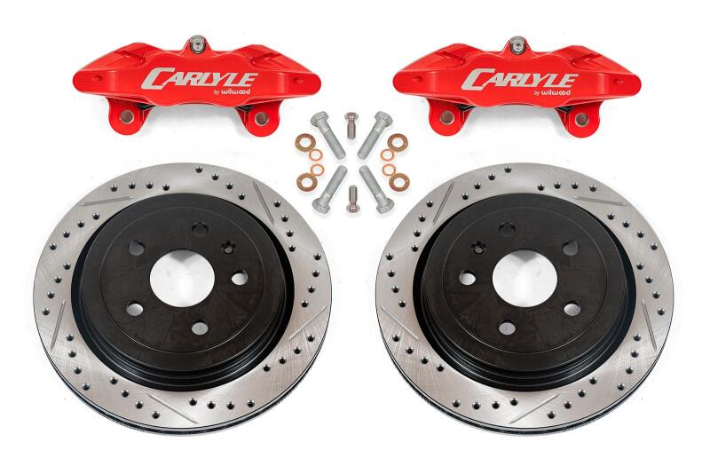 BMR 14-17 Chevrolet SS Brake Kit For 15in Conversion Drilled & Slotted Rotors Red Calipers BMR Suspension