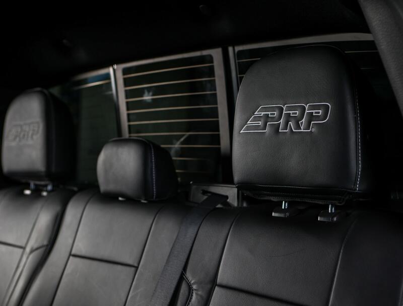 PRP 12-14 Ford Raptor  Rear Bench Seat Covers- Black with Silver Stitch B070-06