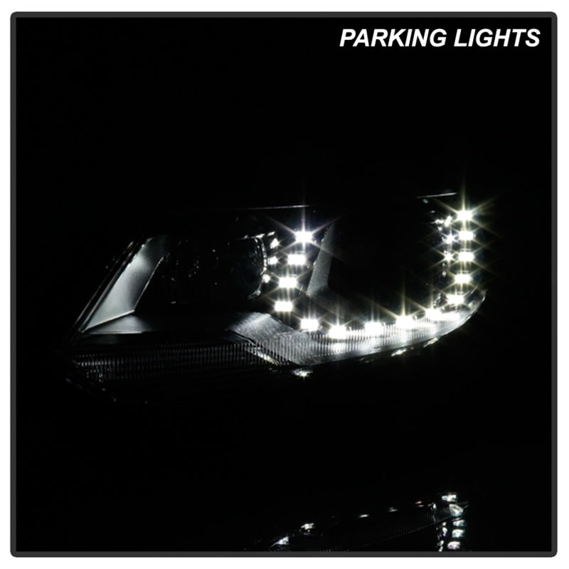 Spyder VW Tiguan 12-17 LED/DRL Projector Headlights Chrome PRO-JH-VWT12-LED-C SPYDER