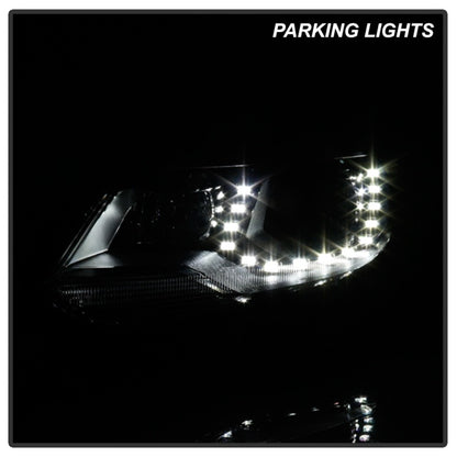 Spyder VW Tiguan 12-17 LED/DRL Projector Headlights Chrome PRO-JH-VWT12-LED-C SPYDER