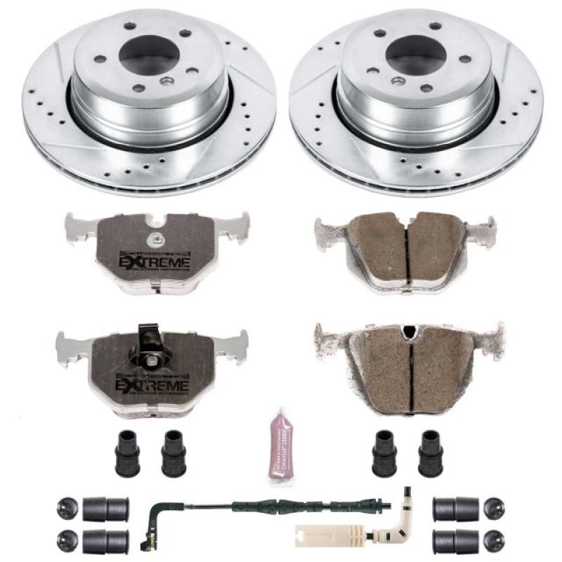 Power Stop 06-07 BMW 525xi Rear Z26 Street Warrior Brake Kit PowerStop