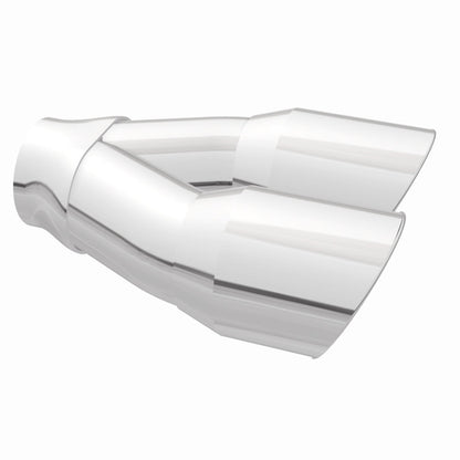 MagnaFlow Double Wall 3in Dual Round Polished Tip 2.25in Inlet Magnaflow