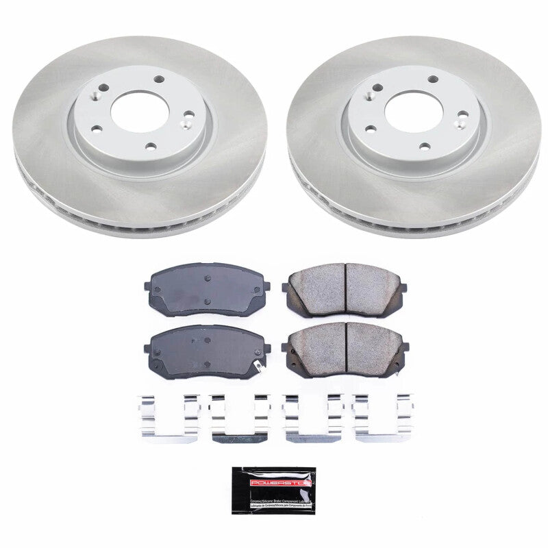 Power Stop 11-16 Kia Sportage Front Semi-Coated Rotor Kit PowerStop