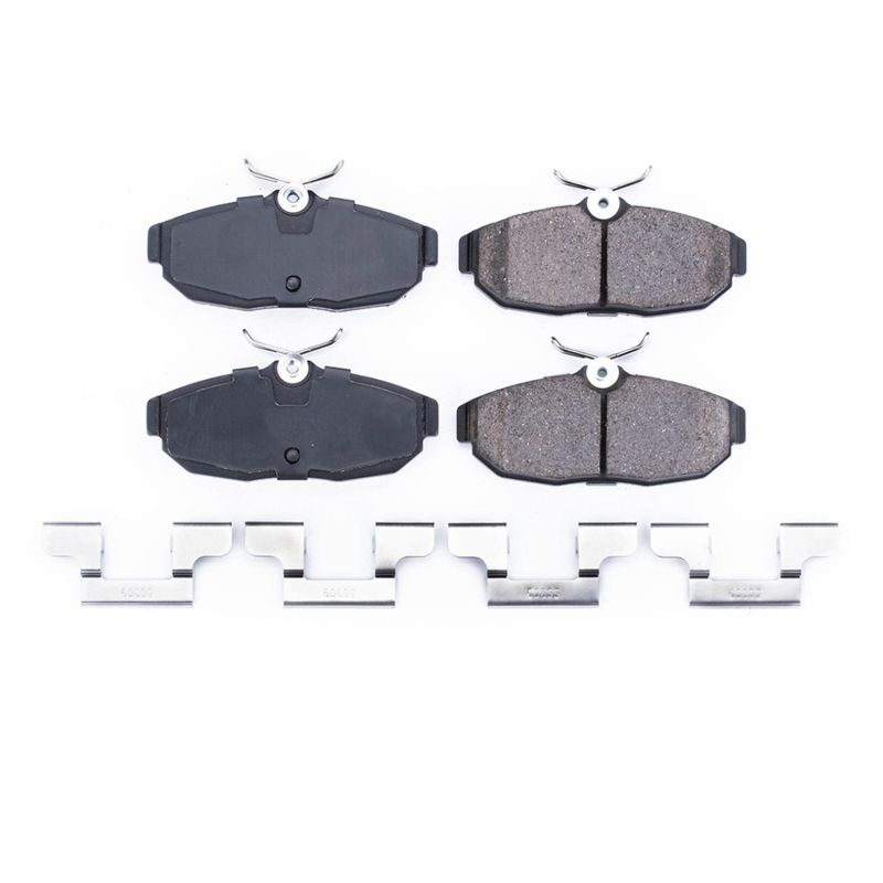 Power Stop 05-11 Ford Mustang Rear Z17 Evolution Ceramic Brake Pads w/Hardware PowerStop