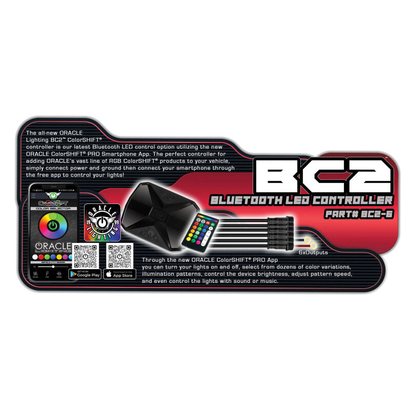 ORACLE Lighting BC2 Bluetooth ColorShift RGB LED Controller - 6 Output ORACLE Lighting