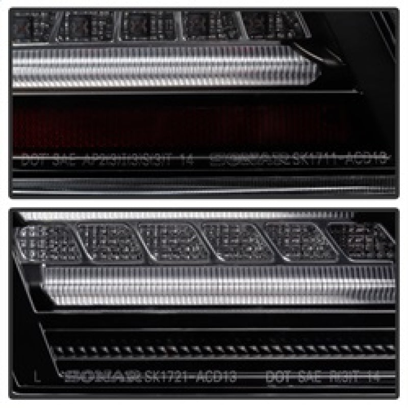 Spyder Honda Accord 2013-2015 4DR LED Tail Lights - Black ALT-YD-HA13LED-LED-BK SPYDER