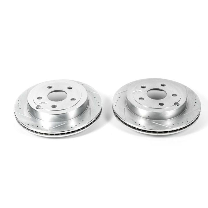 Power Stop 08-09 Pontiac G8 Rear Evolution Drilled & Slotted Rotors - Pair PowerStop