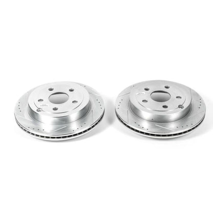 Power Stop 08-09 Pontiac G8 Rear Evolution Drilled & Slotted Rotors - Pair PowerStop