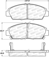 Load image into Gallery viewer, StopTech Premium Ceramic Rear Brake Pads - 308.05680