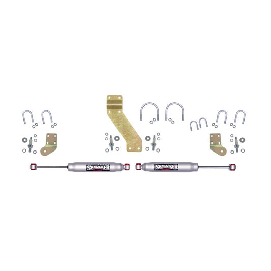 Skyjacker 66-77 Ford Bronco 4WD 9000 Dual Stabilizer Kit w/ Silver Cylinders