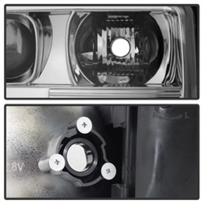 Spyder GMC Sierra 1500/2500/3500 99-06 V2 Projector Headlights - DRL - Chrome PRO-YD-CDE00V2-LB-C SPYDER