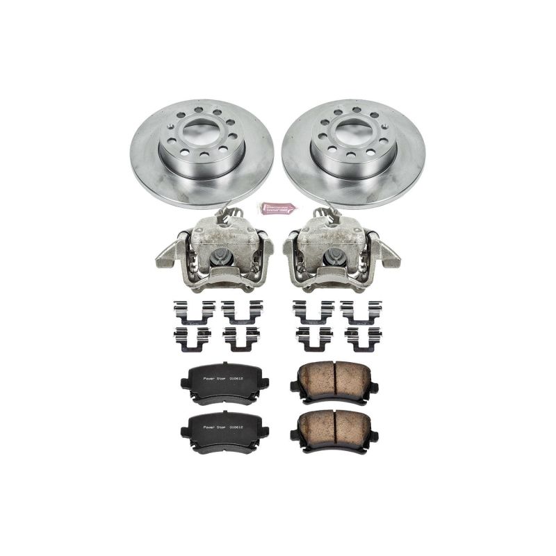Power Stop 2008 Audi A3 Rear Autospecialty Brake Kit w/Calipers PowerStop