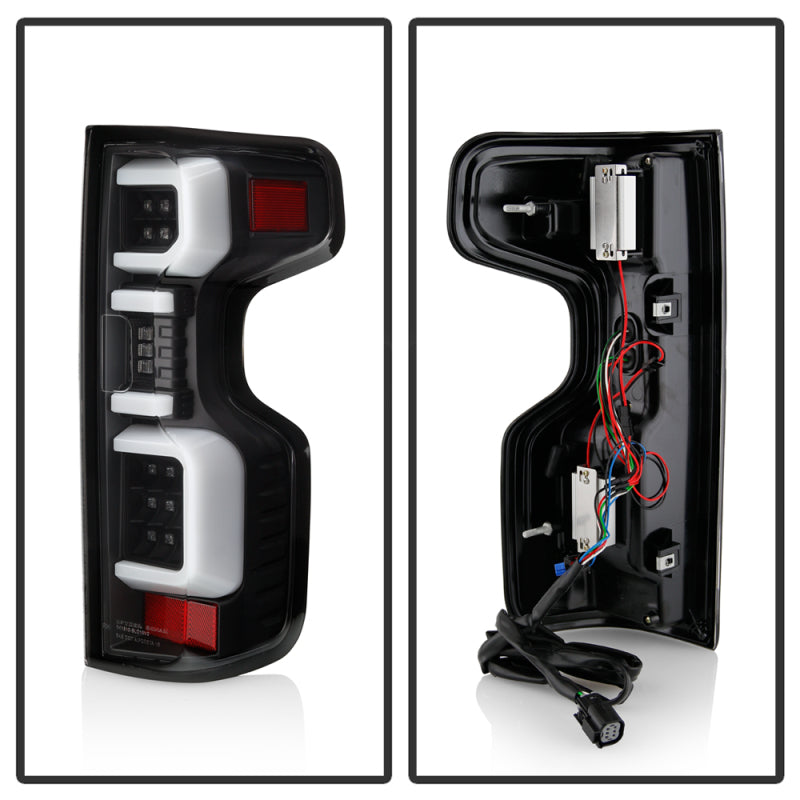 Spyder Chevy Silverado 19-20 LED Tail Light Black ALT-YD-CS19HAL-BK SPYDER
