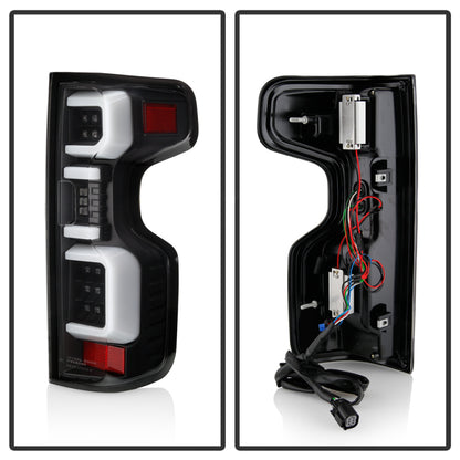 Spyder Chevy Silverado 19-20 LED Tail Light Black ALT-YD-CS19HAL-BK SPYDER