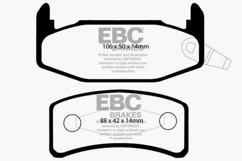 EBC GreenStuff Rear Brake Pads - DP2978 EBC