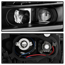 Load image into Gallery viewer, xTune 14-18 Chevy Impala (Excl Limited) DRL Halogen Proj Headlights - Blk (PRO-JH-CIM15-LB-BK)