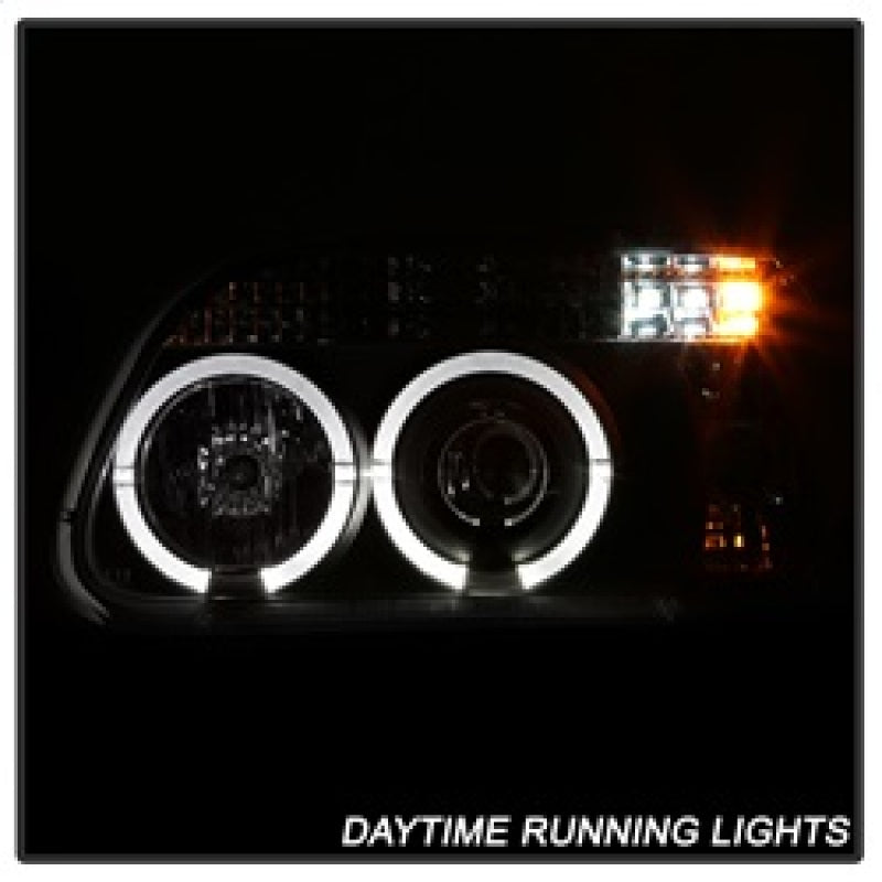 Spyder Ford Explorer 95-01 1PC Projector Headlights LED Halo Blk PRO-YD-FEXP95-HL-1PC-BK SPYDER