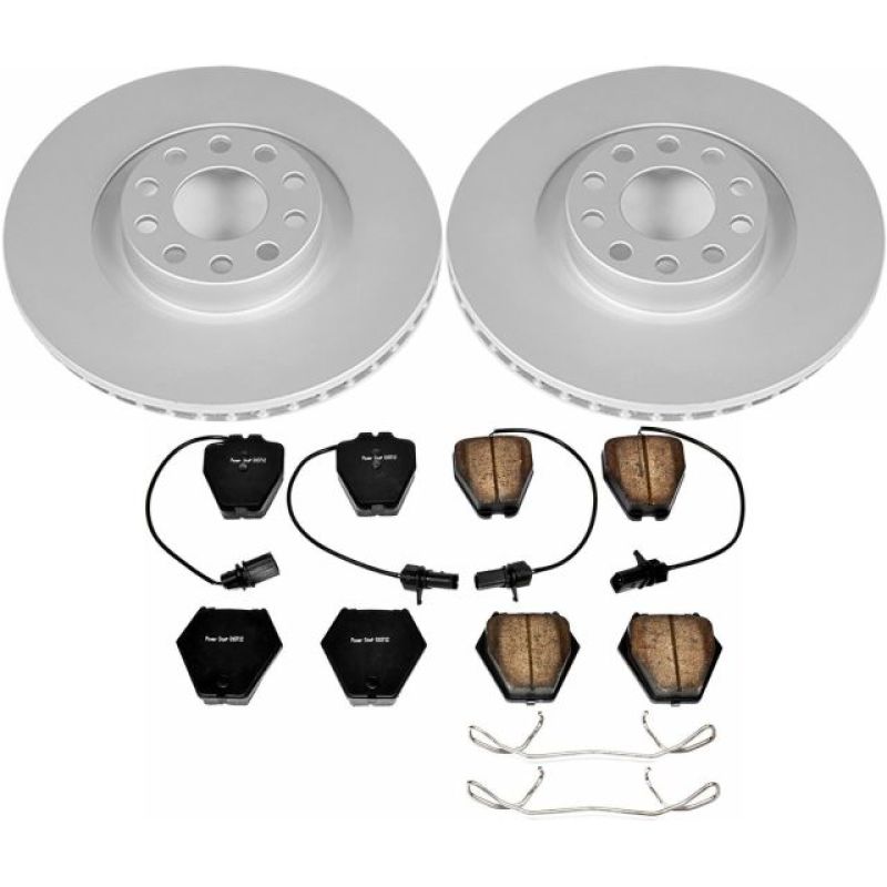 Power Stop 00-04 Audi A6 Quattro Front Z23 Evolution Sport Coated Brake Kit PowerStop