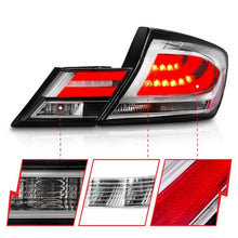 Load image into Gallery viewer, ANZO HONDA CIVIC 13-15 4DR LED TAIL LIGHTS CHROME - 321325