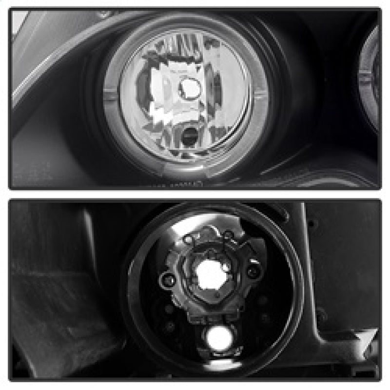 Spyder BMW E46 3-Series 02-05 4DR Projector Headlights 1PC LED Halo Blk PRO-YD-BMWE4602-4D-AM-BK SPYDER