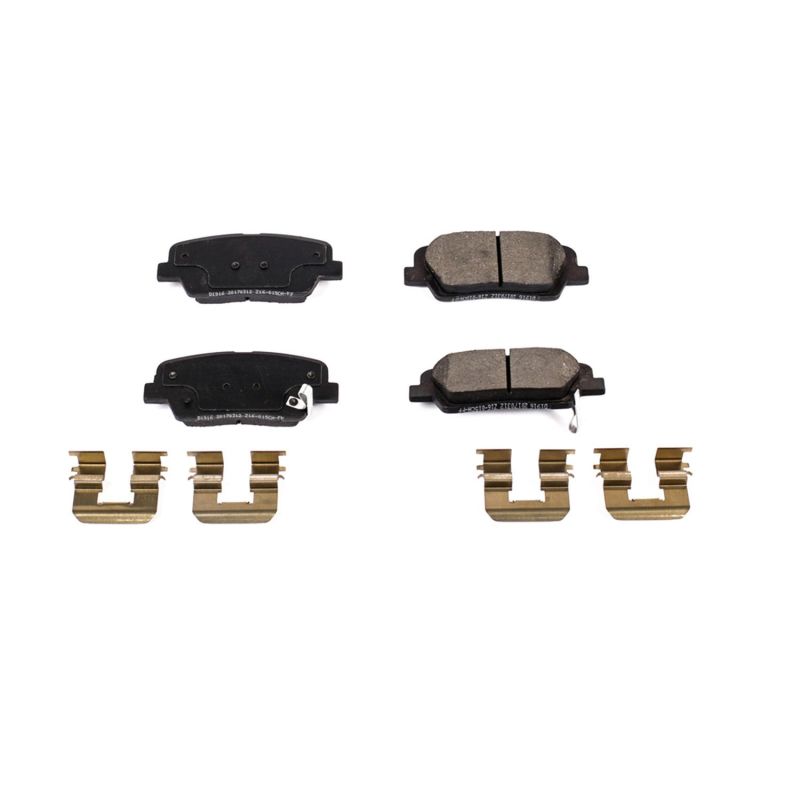 Power Stop 10-18 Hyundai Santa Fe Rear Z17 Evolution Ceramic Brake Pads w/Hardware PowerStop
