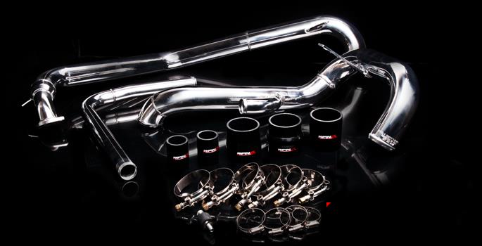 Weapon R Polished Upper Intercooler Piping for 08-10 Mitsubishi Evolution X 501-111-110