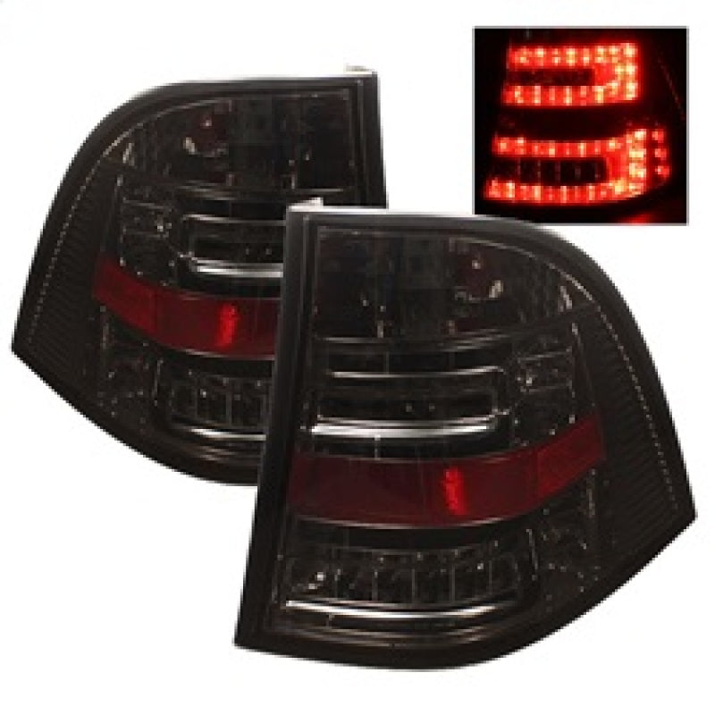 Spyder Mercedes Benz W163 M-Class ML 98-05 LED Tail Lights Smoke ALT-YD-MBW16398-LED-SM SPYDER