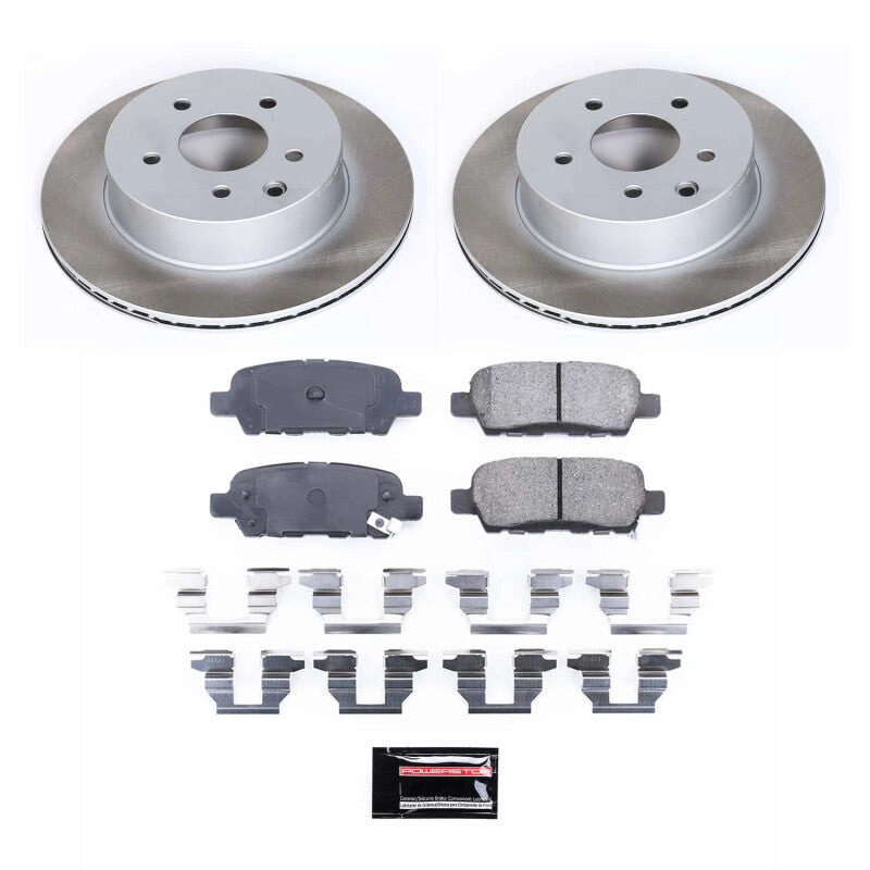 Power Stop 03-05 Nissan 350Z Rear Semi-Coated Rotor Kit PowerStop