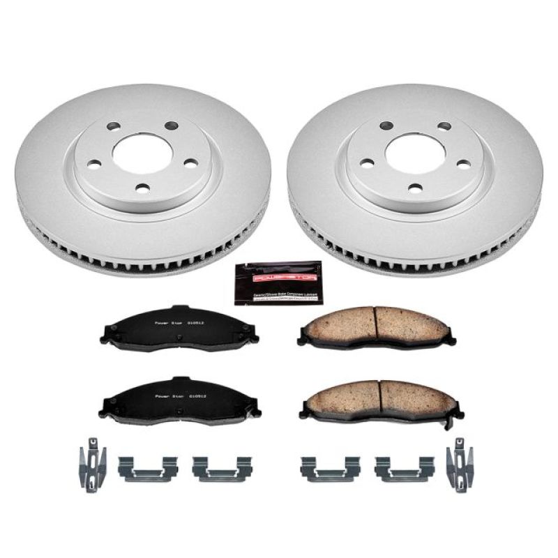 Power Stop 98-02 Chevrolet Camaro Front Z17 Evolution Geomet Coated Brake Kit PowerStop