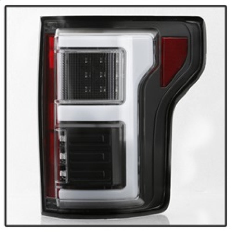 Spyder 15-18 Ford F-150 Light Bar LED Tail Lights (w/Blind Spot) - Black (ALT-YD-FF15015BS-LBLED-BK) SPYDER