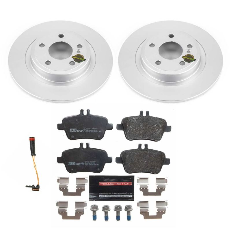 Power Stop 2017 Mercedes-Benz SLC300 Rear Euro-Stop Brake Kit PowerStop