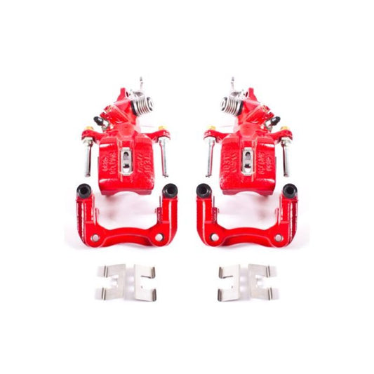 Power Stop 04-08 Acura TSX Rear Red Calipers w/Brackets - Pair PowerStop