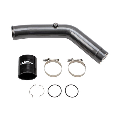 Wehrli 23-24 Ford 6.7L HO Power Stroke 3in Hot Side Intercooler Pipe - Gun Metal - WCF100308-GM