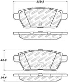 StopTech Street Disc Brake Pads - 305.11610