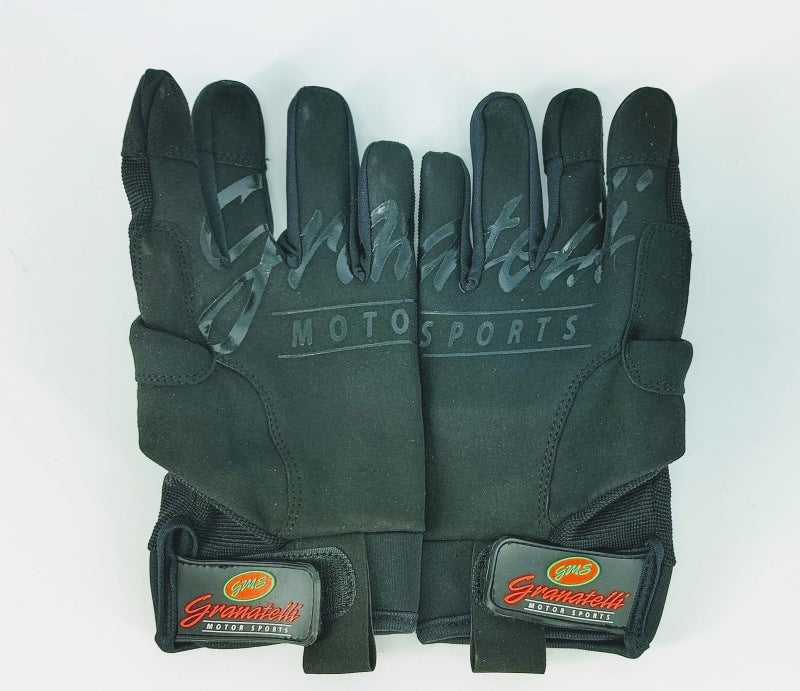 Granatelli Large Mechanics Work Gloves - Black w/Touch Screen Finger Tips & Granatelli Logo