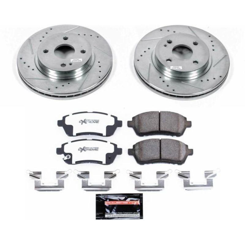Power Stop 11-14 Mazda 2 Front Z26 Street Warrior Brake Kit PowerStop