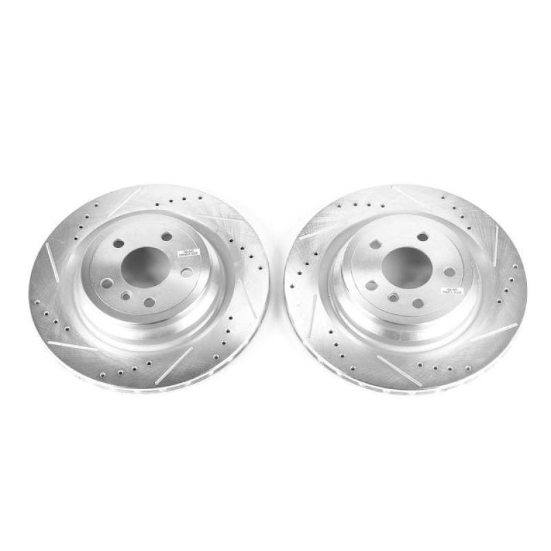Power Stop 17-18 Mercedes-Benz GLE43 AMG Rear Evolution Drilled & Slotted Rotors - Pair PowerStop