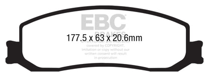 EBC Extra Duty Front Brake Pads - ED93001 EBC