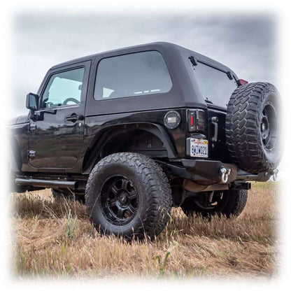 Turn Offroad 07-18 Jeep JK 2 Door Fastback Hardtop 2-Piece White
